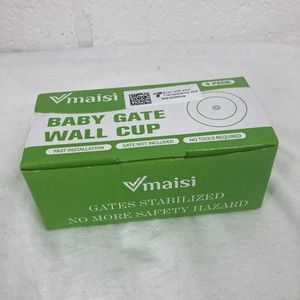Vmaisi Baby Gate Wall Cups 4 Pack for Bottom of Gates Doorway Stairs   No Tools